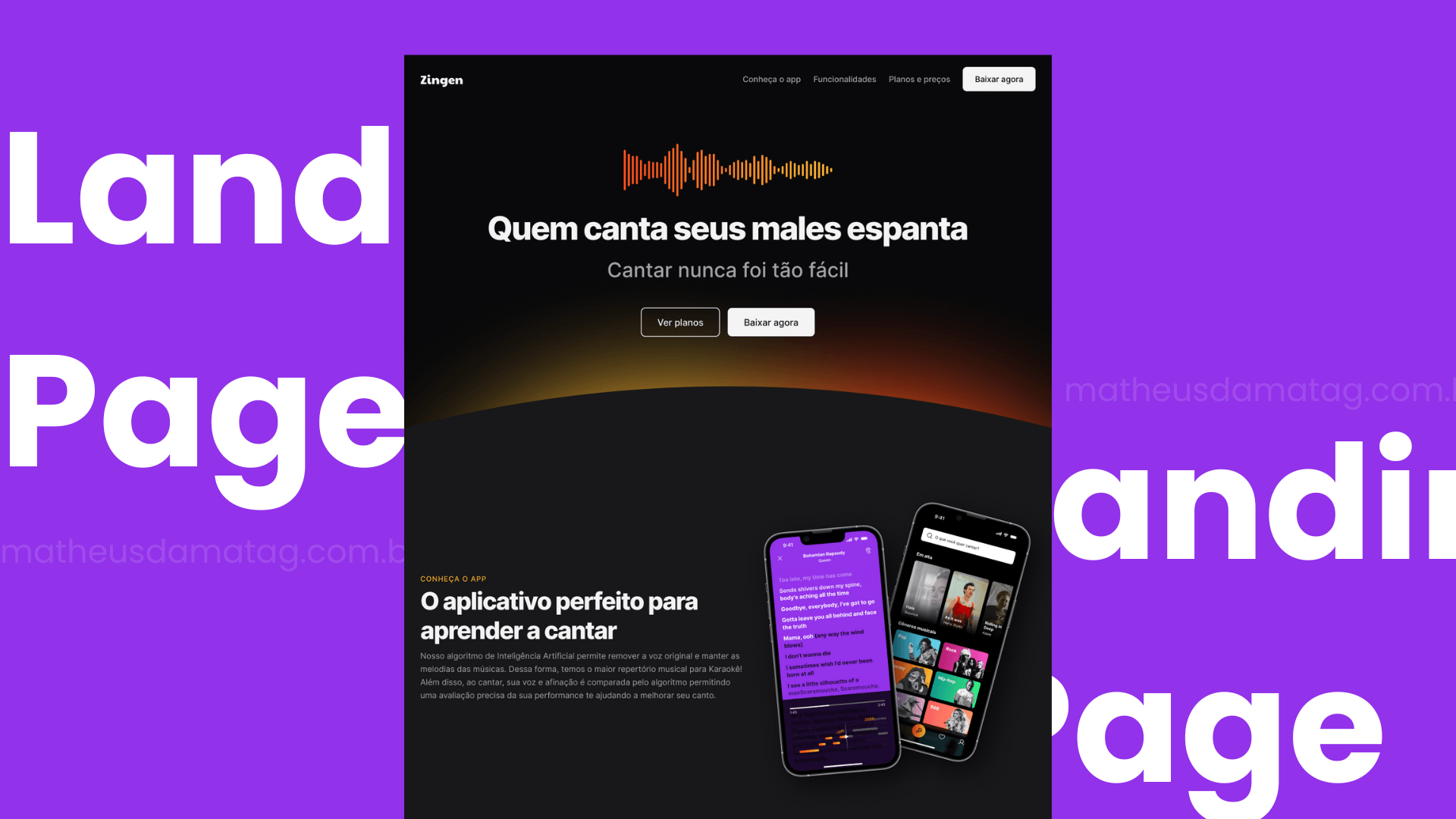 Landing Page - Aplicativo