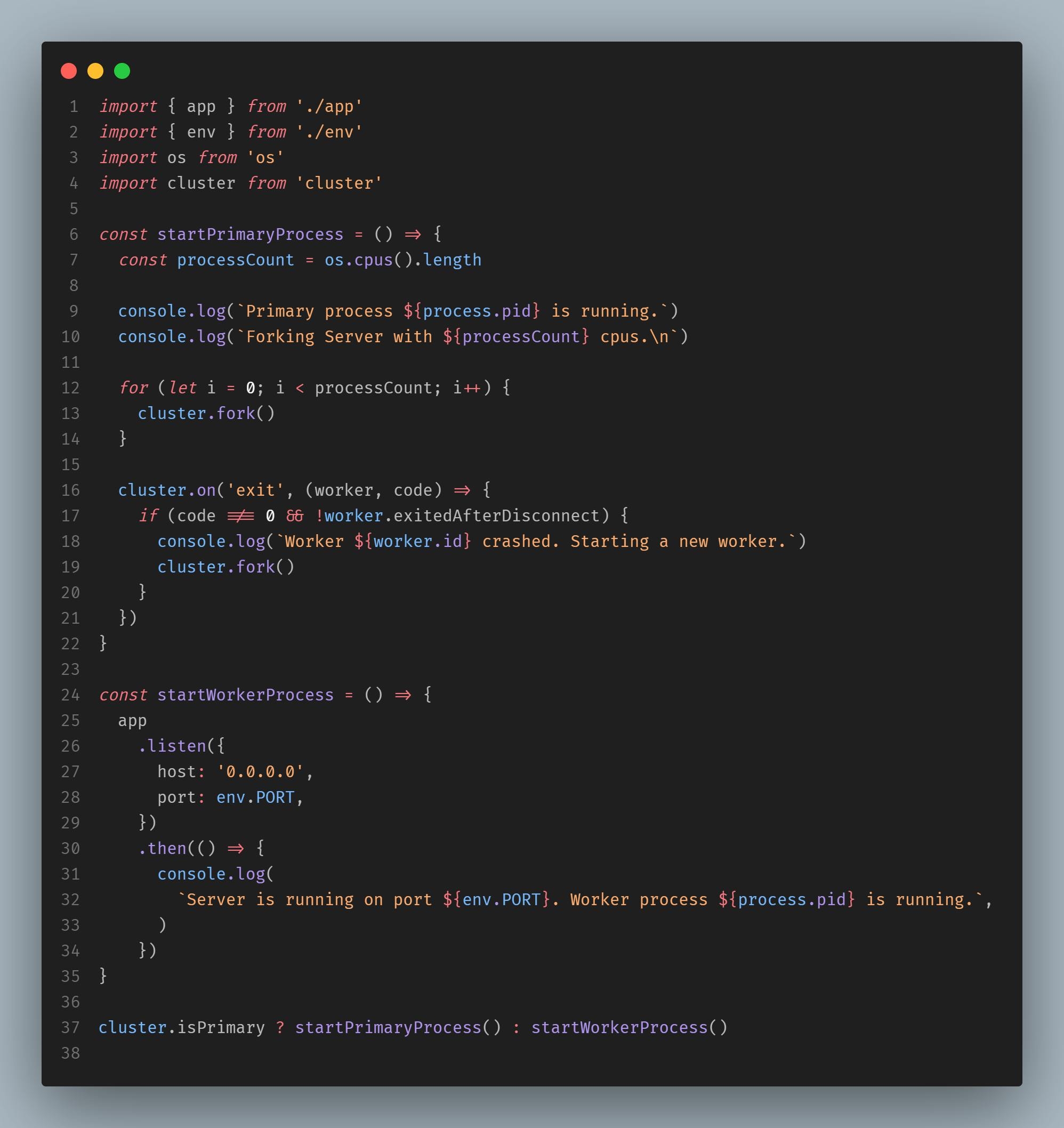 Aplicação Node.js com Fastify utilizando Cluster